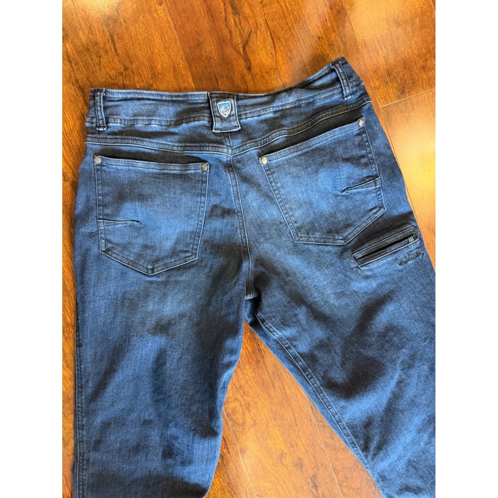 Kuhl Kanvus Jean Mens 30x30.5 Dark Indigo Straight Leg Outdoor Hiking Pants